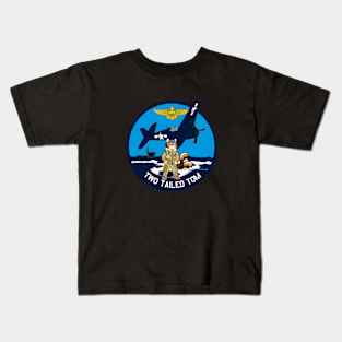 Sundowners Two Tailed Tom  F6F Hellcall Kids T-Shirt